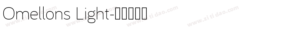 Omellons Light字体转换